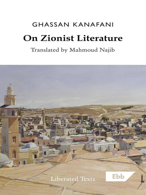 Title details for On Zionist Literature by Ghassan Kanafani - Available